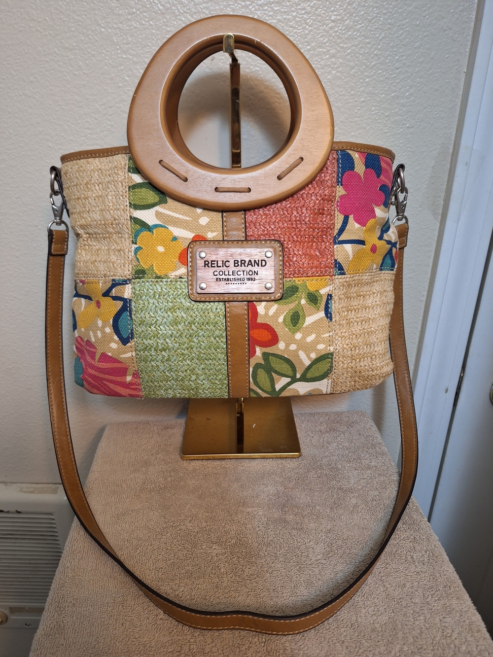 Relic Brand Collection Patchwork Tote in Multicolor